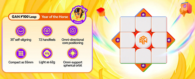 GAN V100 LEAP 3x3x3 Speed Cube 2026 Limited Edition